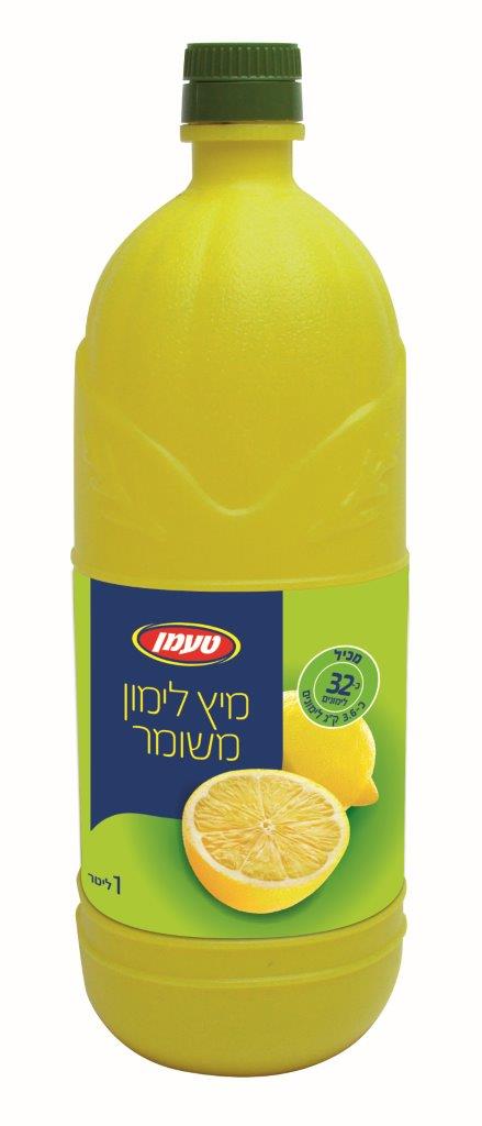 מיץ לימון פלסטיק 1 ל